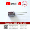 Capacitors 120 uF 50 VDC