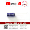 Capacitors 120 uF 63 VDC