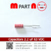 Capacitors 2.2 uF 63 VDC