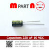 Capacitors 220 uF 10 VDC