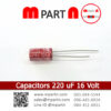 Capacitors 220 uF 16 Volt