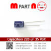 Capacitors 220 uF 35 Volt