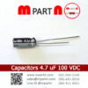 Capacitors 4.7 uF 100 VDC