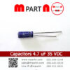 Capacitors 4.7 uF 35 VDC