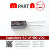 Capacitors 4.7 uF 400 VDC