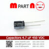 Capacitors 4.7 uF 450 VDC
