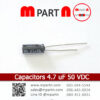 Capacitors 4.7 uF 50 VDC