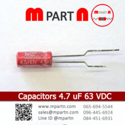 Capacitors 4.7 uF 63 VDC