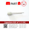 Capacitors 820 uF 2.5 VDC