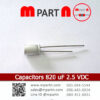Capacitors 820 uF 2.5 VDC
