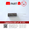Capacitors 820 uF 50 VDC
