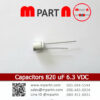 Capacitors 820 uF 6.3 VDC