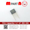 Film Capacitor 4.7 nF 300 VAC