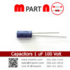 Capacitors 1 uF 100 Volt
