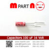 Capacitors 100 uF 16 Volt