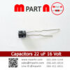 Capacitors 22 uF 16 Volt