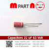 Capacitors 22 uF 63 Volt
