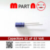 Capacitors 22 uF 63 Volt