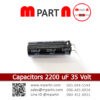 Capacitors 2200 uF 35 Volt