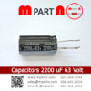 Capacitors 2200 uF 63 Volt