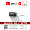 Capacitors 270 uF 63 Volt