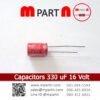 Capacitors 330 uF 16 Volt