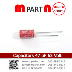Capacitors 47 uF 63 Volt