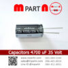 Capacitors 4700 uF 35 Volt