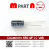 Capacitors 680 uF 10 Volt