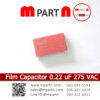 Film Capacitor 0.22 uF 275 VAC