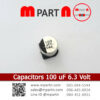 Capacitors 100 uF 6.3 Volt