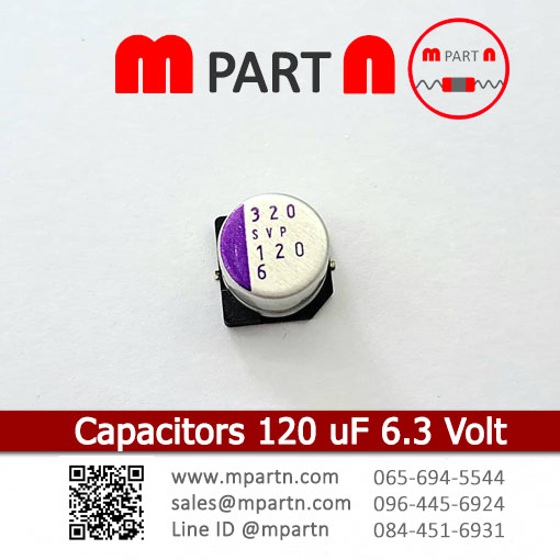 Capacitors 120 uF 6.3 Volt Capacitors 120 uF 6.3 Volt