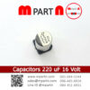 Capacitors 220 uF 16 Volt