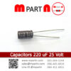 Capacitors 220 uF 25 Volt