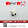 Capacitors 2200 uF 6.3 Volt