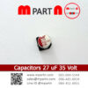 Capacitors 27 uF 35 Volt