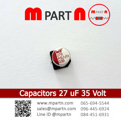Capacitors 27 uF 35 Volt Capacitors 27 uF 35 Volt