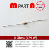 0 Ohms (1/4 W)