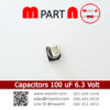 Capacitors 100 uF 6.3 Volt