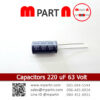 Capacitors 220 uF 63 Volt