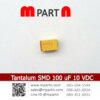 Tantalum SMD 100 uF 10 VDC
