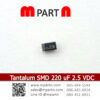 Tantalum SMD 220 uF 2.5 VDC