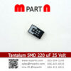 Tantalum SMD 220 uF 25 Volt