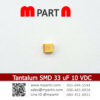 Tantalum SMD 33 uF 10 VDC