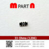 33 Ohms (1206)
