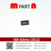 560 kOhms (2512)