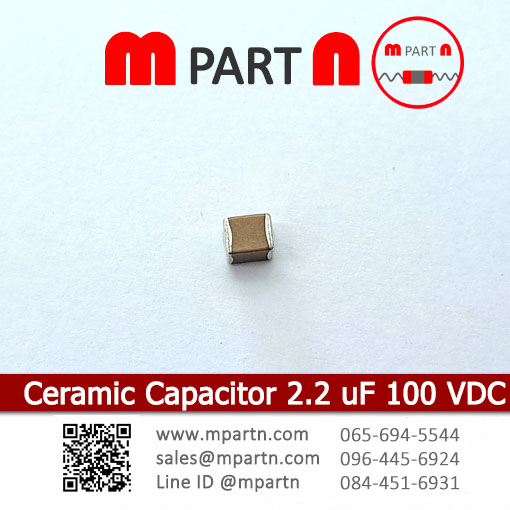 Ceramic Capacitor 2.2 uF 100 VDC Ceramic Capacitor 2.2 uF 100 VDC