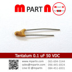 Tantalum 0.1 uF 50 VDC