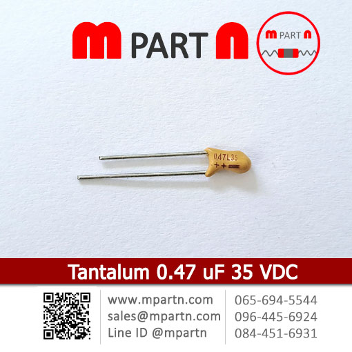Tantalum 0.47 uF 35 VDC Tantalum 0.47 uF 35 VDC