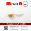 Tantalum 10 uF 16 VDC